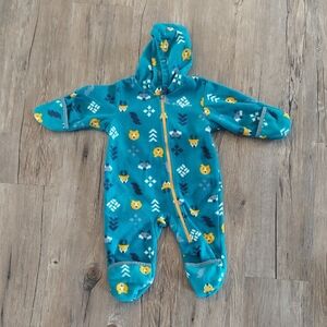 Columbia Fleece Teal Baby One Piece